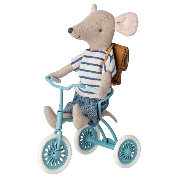 Miniaturowy trzykołowy rowerek dla myszek
