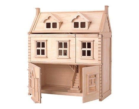 Wiktoriański domek dla lalek z drewna